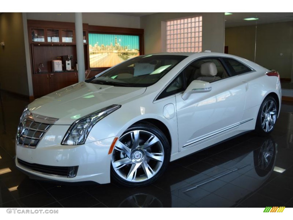White Diamond TriCoat 2014 Cadillac ELR Saks Fifth Avenue Special Edition Exterior Photo #90912898