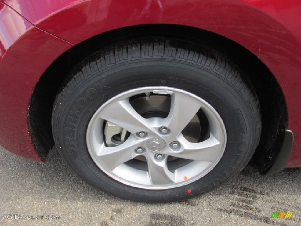 2014 Elantra SE Sedan - Red / Beige photo #4