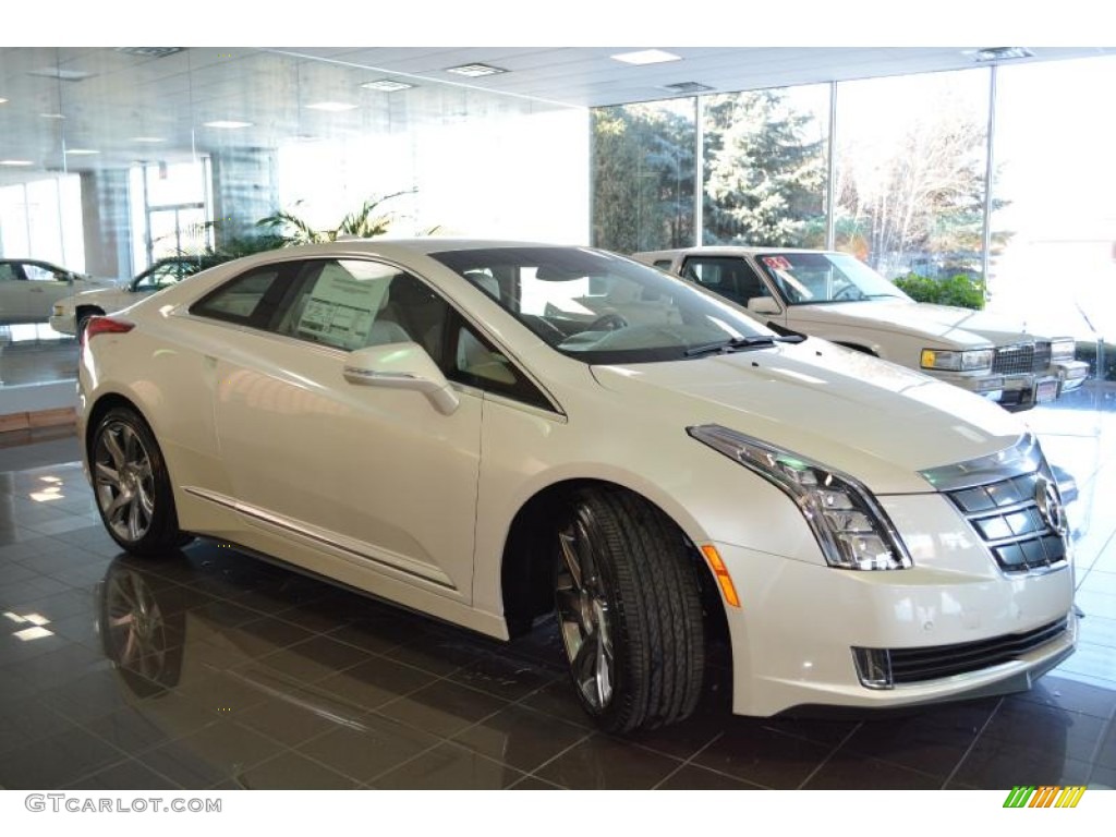 White Diamond TriCoat 2014 Cadillac ELR Saks Fifth Avenue Special Edition Exterior Photo #90913081