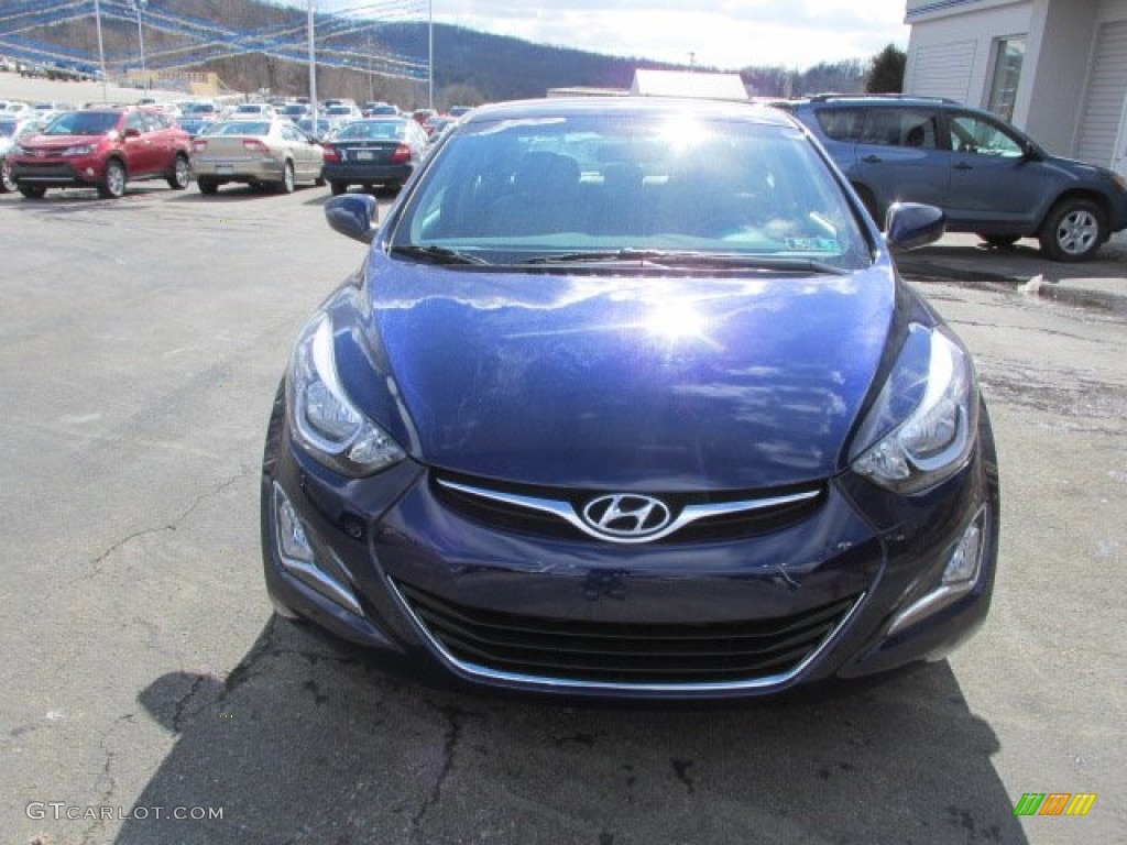 2014 Elantra SE Sedan - Blue / Beige photo #4