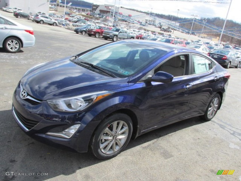 2014 Elantra SE Sedan - Blue / Beige photo #5