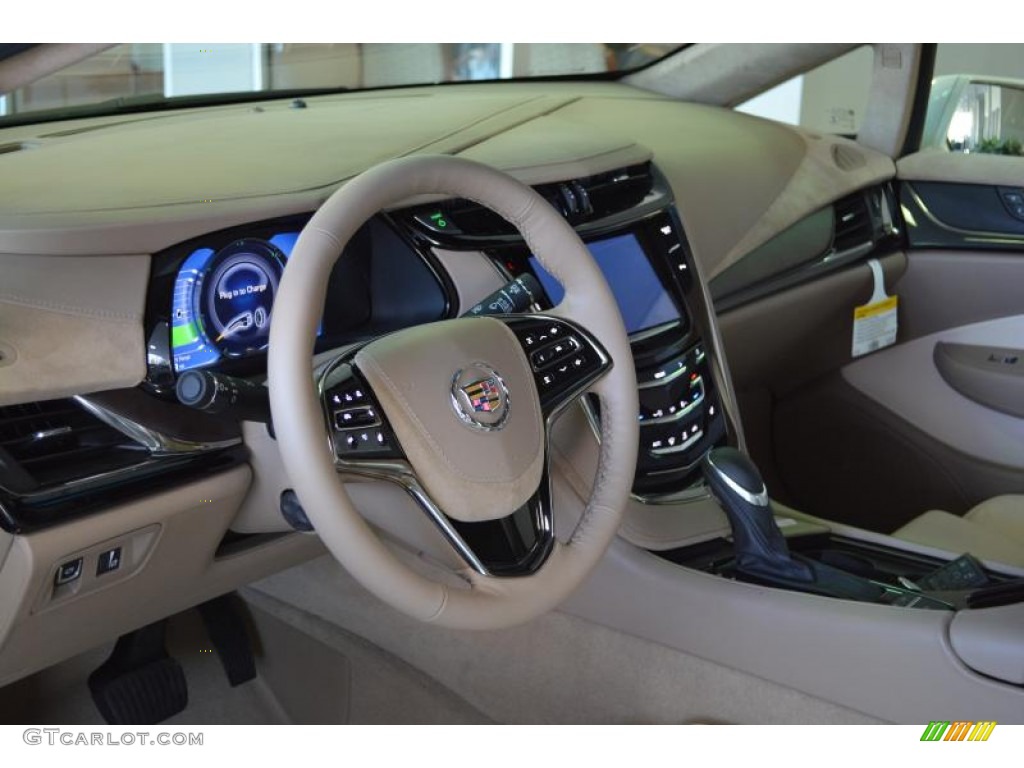 2014 Cadillac ELR Saks Fifth Avenue Special Edition Light Cashmere/Medium Cashmere Dashboard Photo #90913276