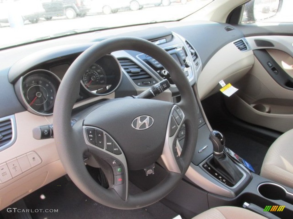 2014 Elantra SE Sedan - Blue / Beige photo #7