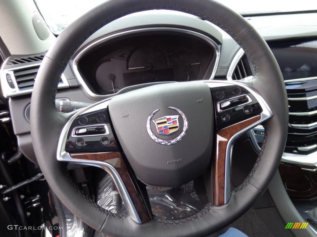2014 Cadillac SRX Performance AWD Ebony/Ebony Steering Wheel Photo #90913906