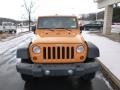 2012 Dozer Yellow Jeep Wrangler Unlimited Sport 4x4  photo #3