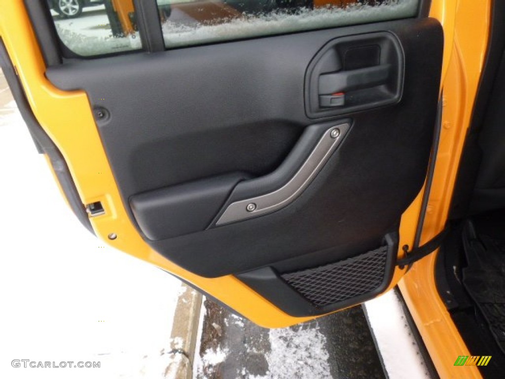 2012 Wrangler Unlimited Sport 4x4 - Dozer Yellow / Black photo #13