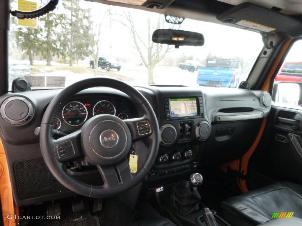 2012 Wrangler Unlimited Sport 4x4 - Dozer Yellow / Black photo #15