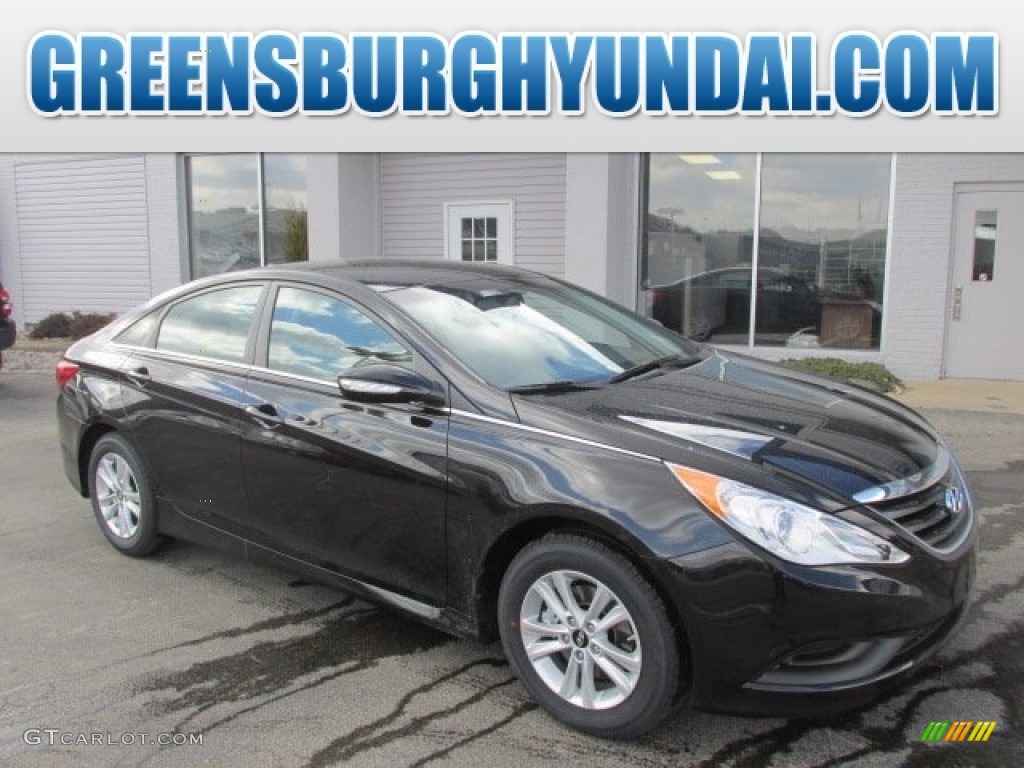 2014 Sonata GLS - Phantom Black Metallic / Gray photo #1