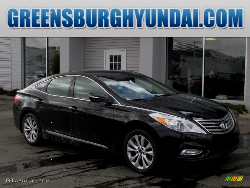 2014 Azera Sedan - Black Onyx Pearl / Camel photo #1