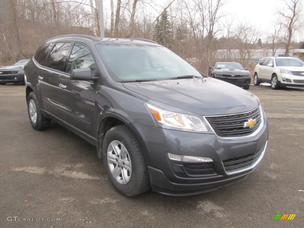 Cyber Grey Metallic 2014 Chevrolet Traverse LS AWD Exterior Photo #90917653