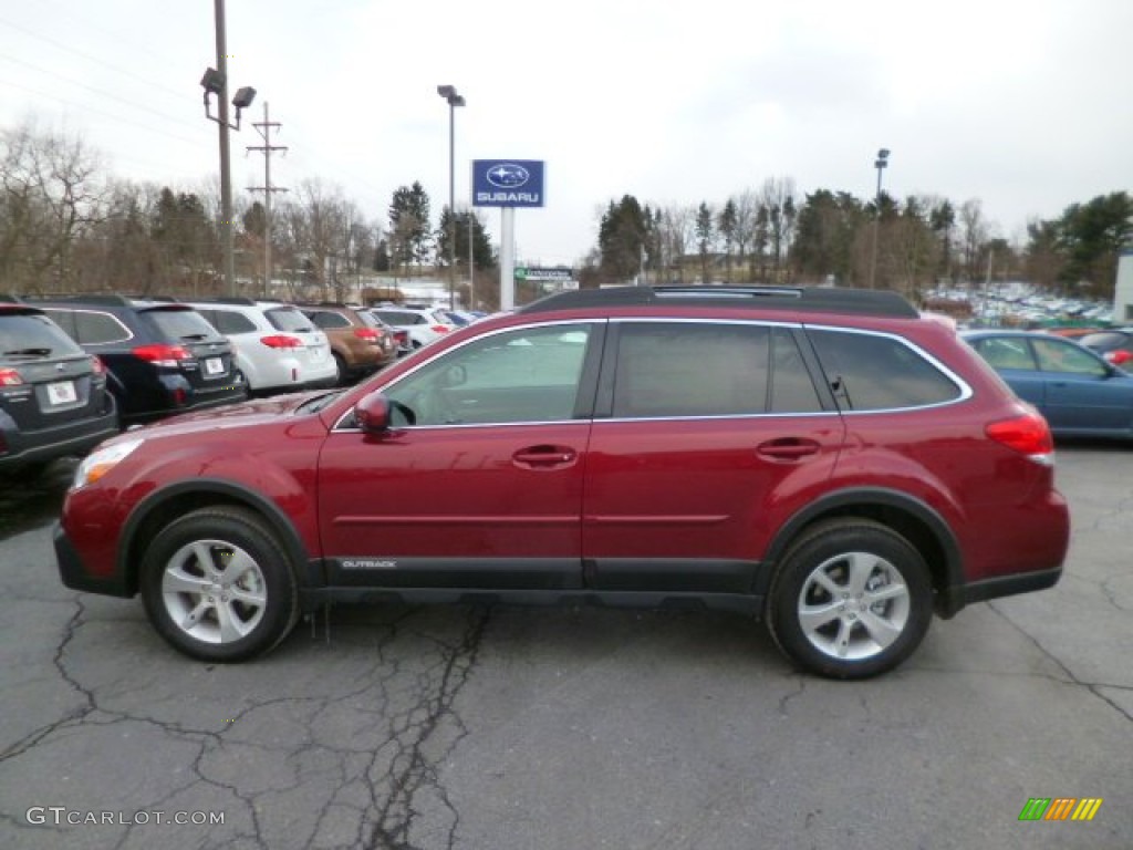 2014 Outback 3.6R Limited - Venetian Red Pearl / Black photo #4