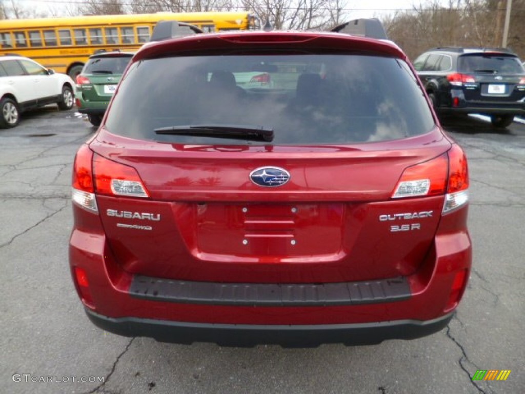 2014 Outback 3.6R Limited - Venetian Red Pearl / Black photo #6