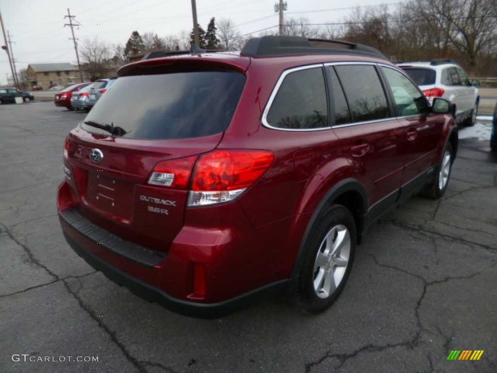 2014 Outback 3.6R Limited - Venetian Red Pearl / Black photo #7