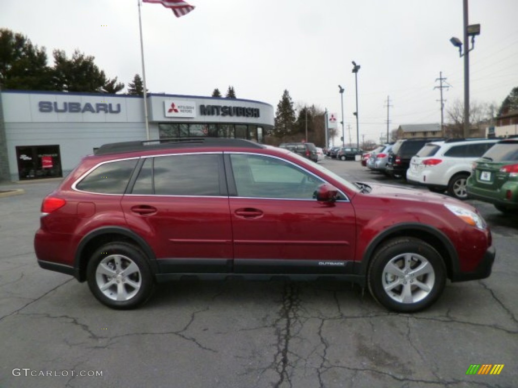 2014 Outback 3.6R Limited - Venetian Red Pearl / Black photo #8