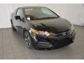 Crystal Black Pearl - Civic EX Coupe Photo No. 1