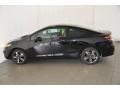 2014 Crystal Black Pearl Honda Civic EX Coupe  photo #8