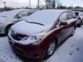 2011 Salsa Red Pearl Toyota Sienna LE  photo #3