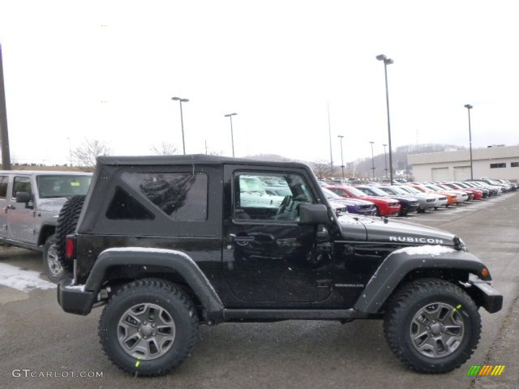 Black 2014 Jeep Wrangler Rubicon 4x4 Exterior Photo #90920770