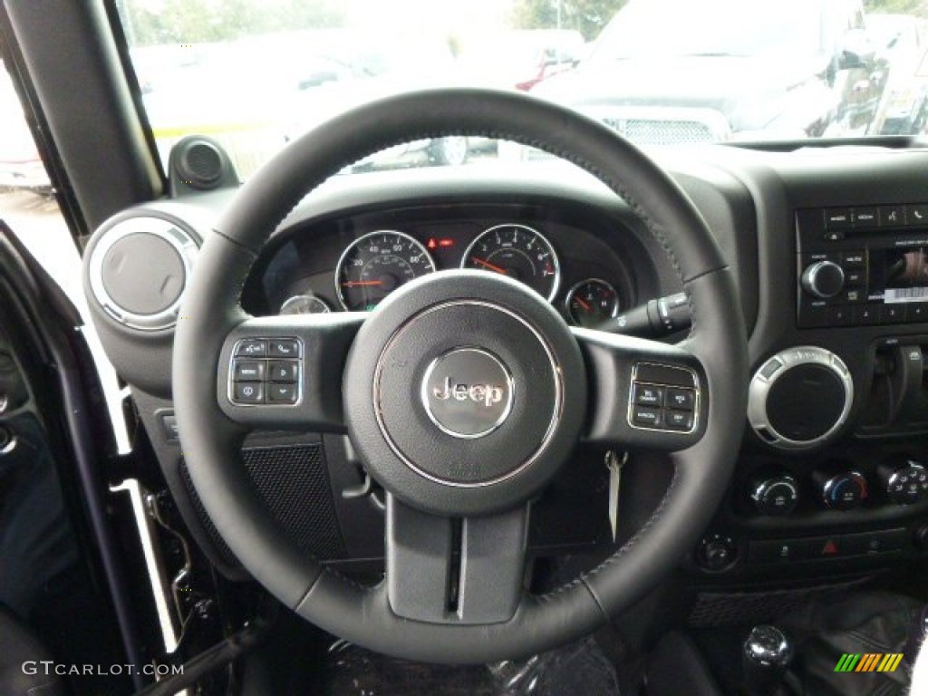 2014 Jeep Wrangler Rubicon 4x4 Steering Wheel Photos