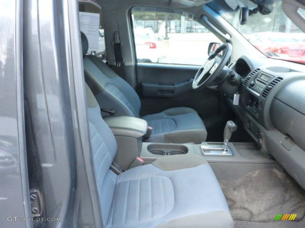 2005 Xterra Off Road 4x4 - Night Armor Pearl / Blue/Graphite photo #12