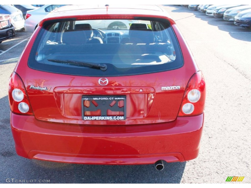 2003 Protege 5 Wagon - Classic Red / Off Black photo #7