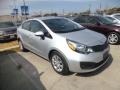 2013 Bright Silver Kia Rio LX Sedan  photo #3