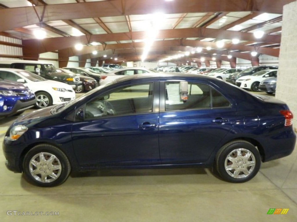 2007 Yaris Sedan - Nautical Blue Metallic / Dark Charcoal photo #2