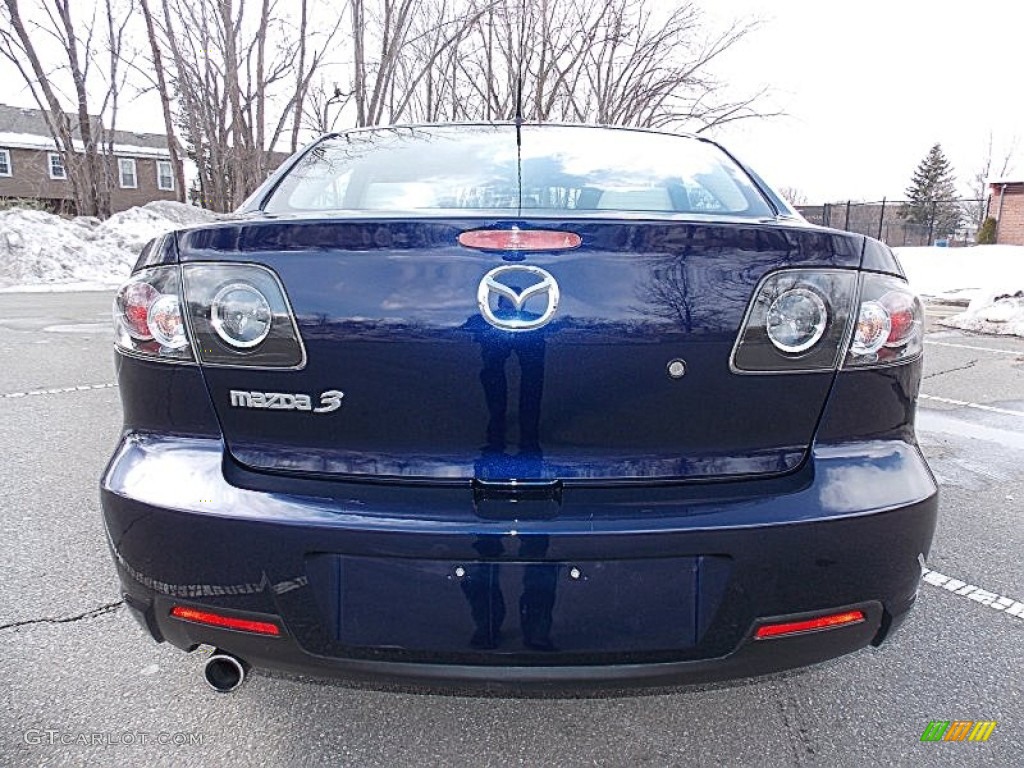 2009 MAZDA3 i Touring Sedan - Stormy Blue Mica / Beige photo #4