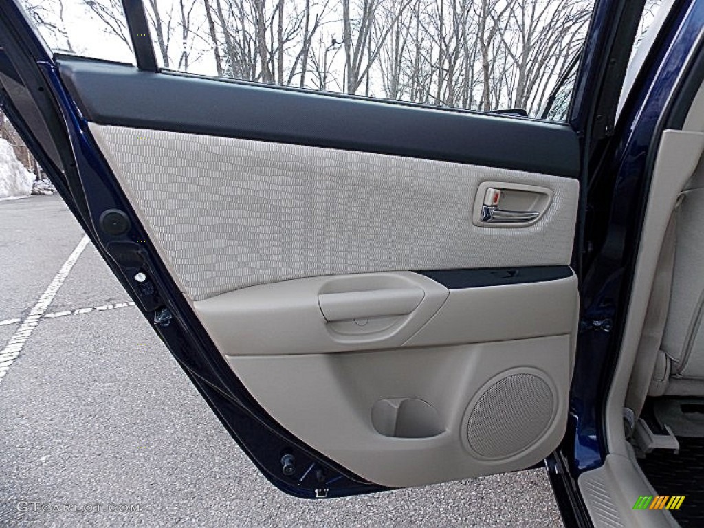 2009 MAZDA3 i Touring Sedan - Stormy Blue Mica / Beige photo #14