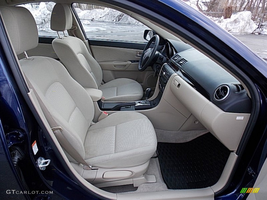 2009 MAZDA3 i Touring Sedan - Stormy Blue Mica / Beige photo #19