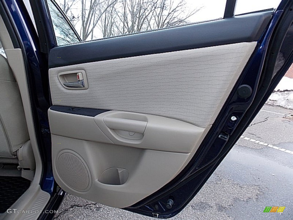 2009 MAZDA3 i Touring Sedan - Stormy Blue Mica / Beige photo #20