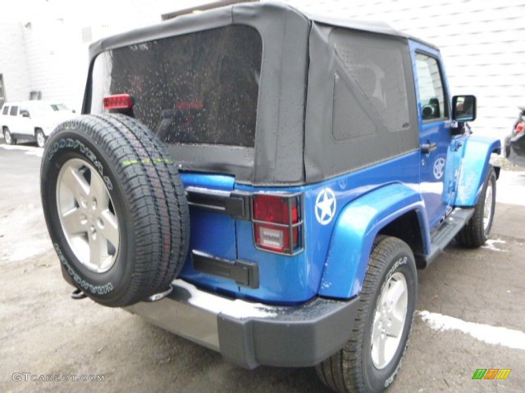 2014 Wrangler Sport 4x4 - Hydro Blue Pearl Coat / Black photo #5