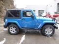 2014 Hydro Blue Pearl Coat Jeep Wrangler Sport 4x4  photo #6