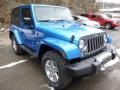 2014 Hydro Blue Pearl Coat Jeep Wrangler Sport 4x4  photo #7