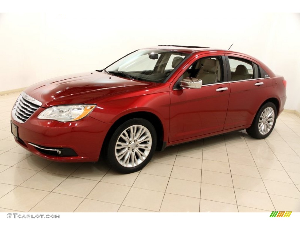 Deep Cherry Red Crystal Pearl 2011 Chrysler 200 Limited Exterior Photo #90925036