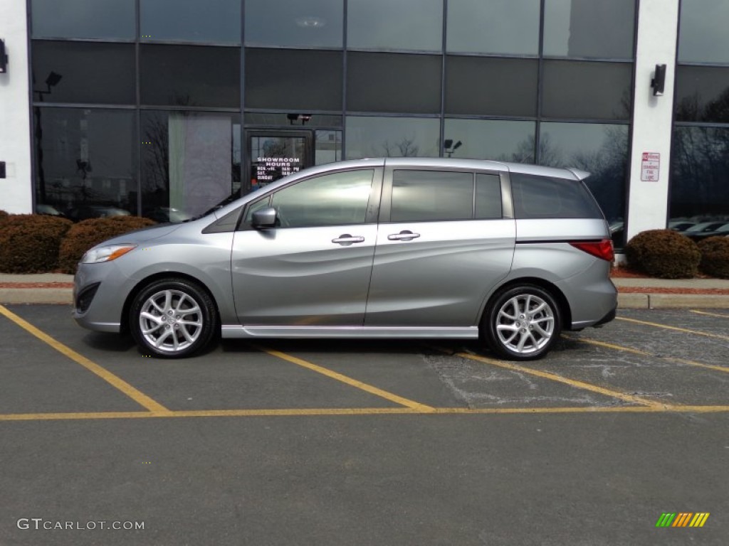 2012 MAZDA5 Grand Touring - Liquid Silver Metallic / Black photo #3