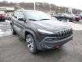 2014 Brilliant Black Crystal Pearl Jeep Cherokee Trailhawk 4x4  photo #6