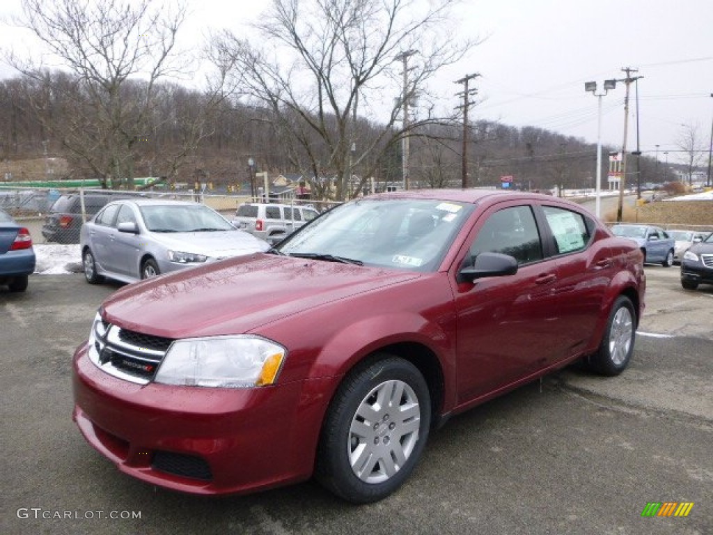 Deep Cherry Red Crystal Pearl 2014 Dodge Avenger SE Exterior Photo #90926181