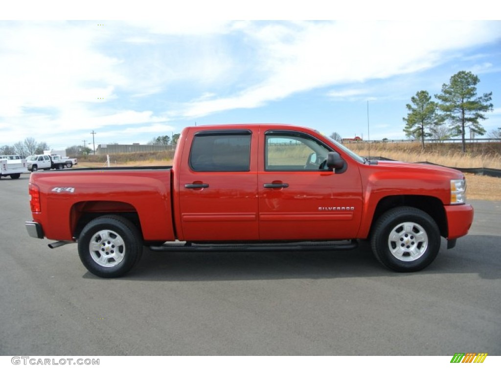 2009 Silverado 1500 LT Crew Cab 4x4 - Victory Red / Light Titanium photo #7