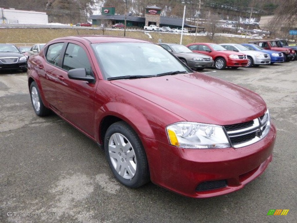 Deep Cherry Red Crystal Pearl 2014 Dodge Avenger SE Exterior Photo #90926257