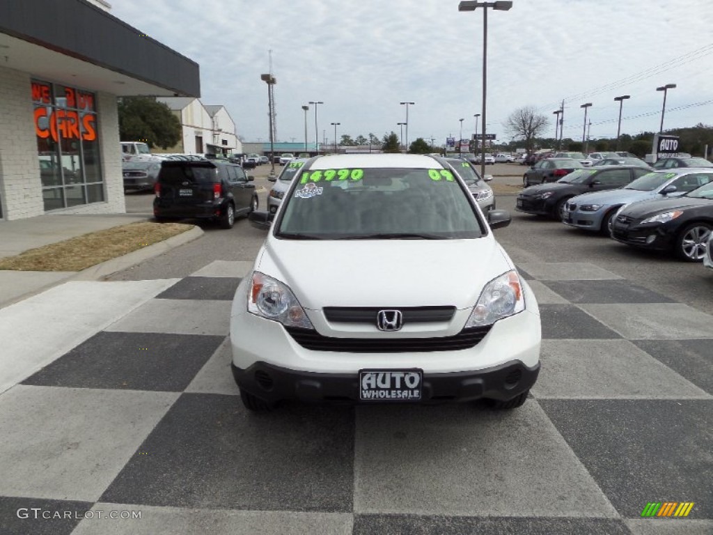 2009 CR-V LX - Taffeta White / Gray photo #2