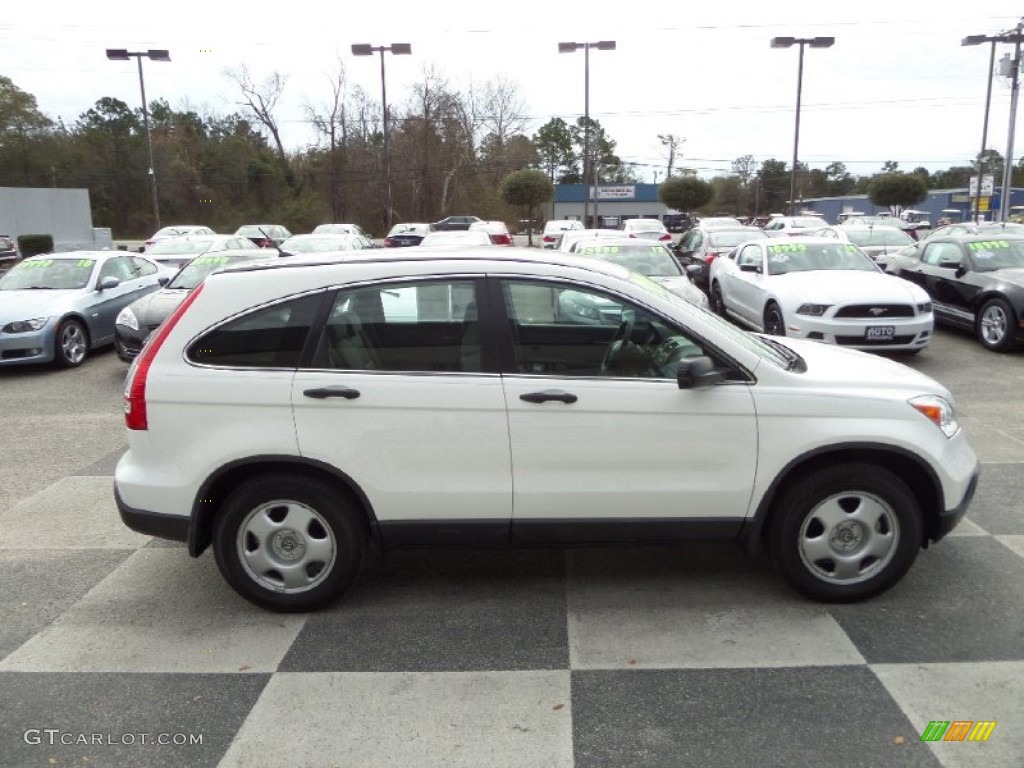 2009 CR-V LX - Taffeta White / Gray photo #3