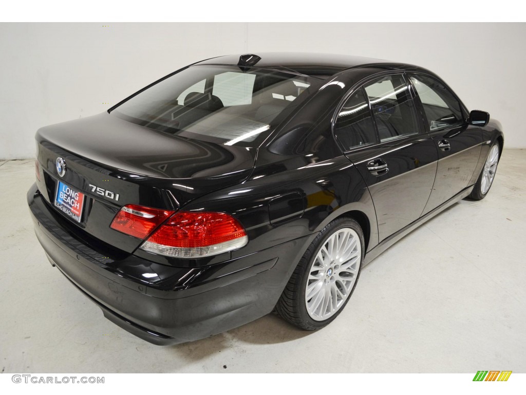 2008 7 Series 750i Sedan - Jet Black / Black photo #5