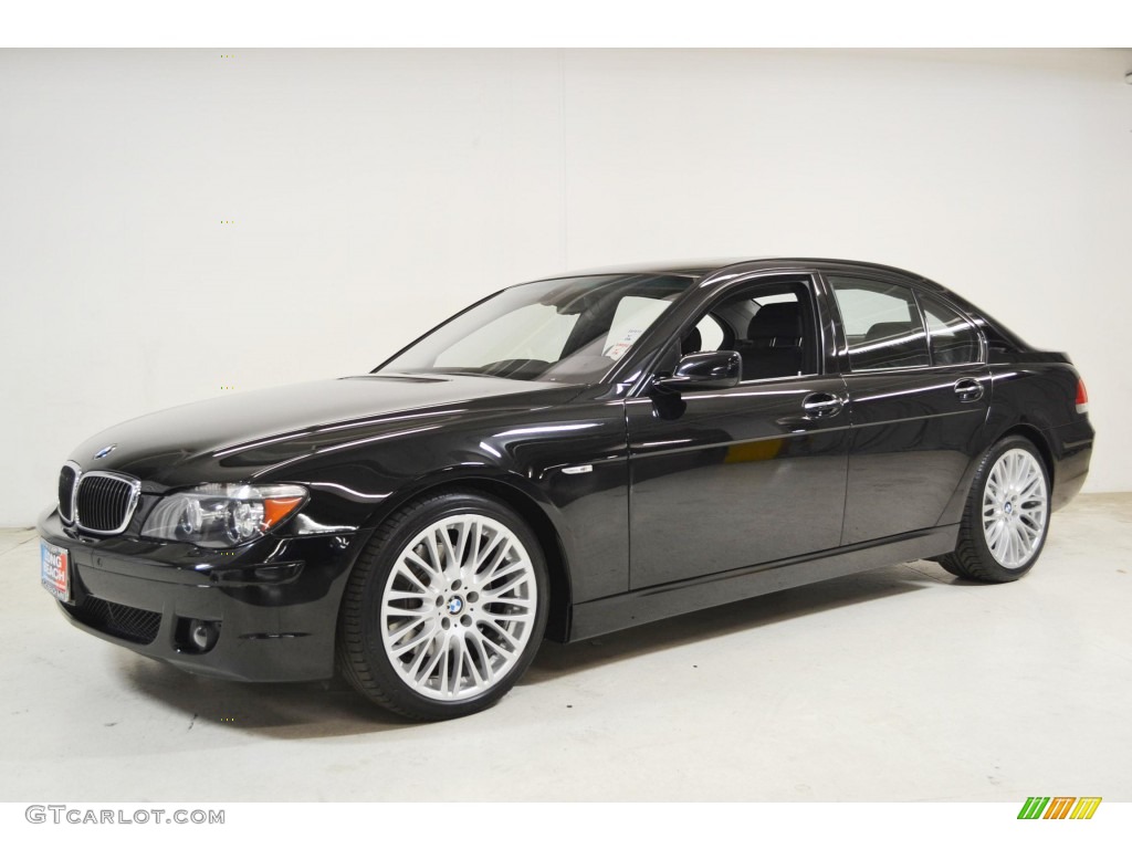 2008 7 Series 750i Sedan - Jet Black / Black photo #10