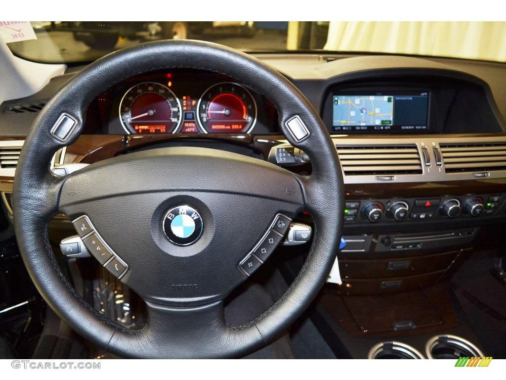 2008 7 Series 750i Sedan - Jet Black / Black photo #24