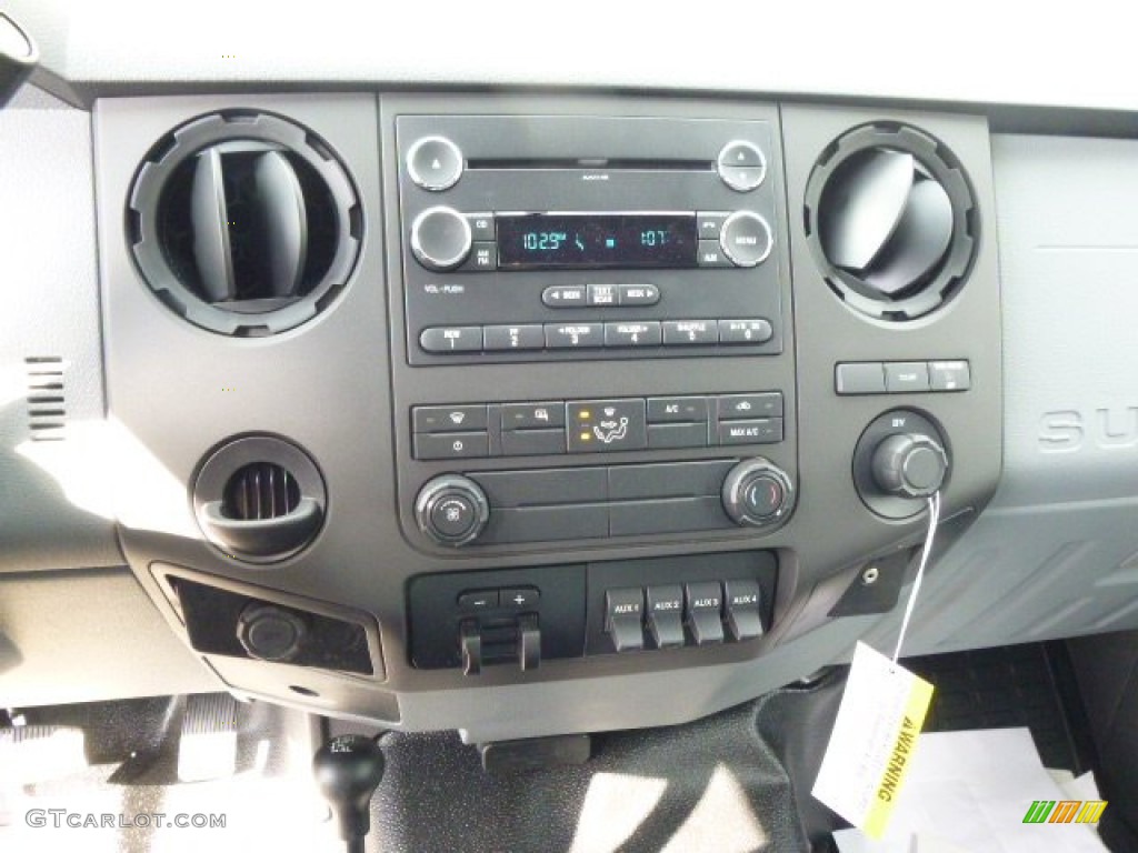 2014 F350 Super Duty XL Regular Cab 4x4 Dump Truck - Oxford White / Steel photo #15