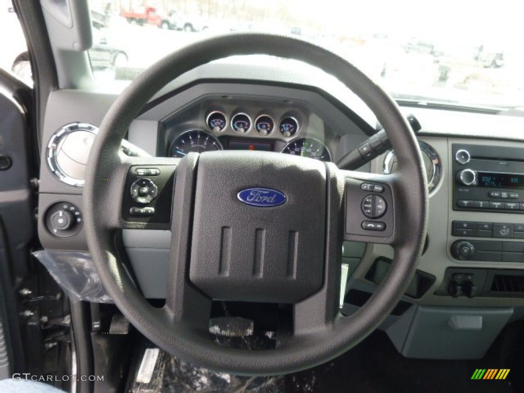 2014 Ford F250 Super Duty XLT SuperCab 4x4 Steel Steering Wheel Photo #90932809