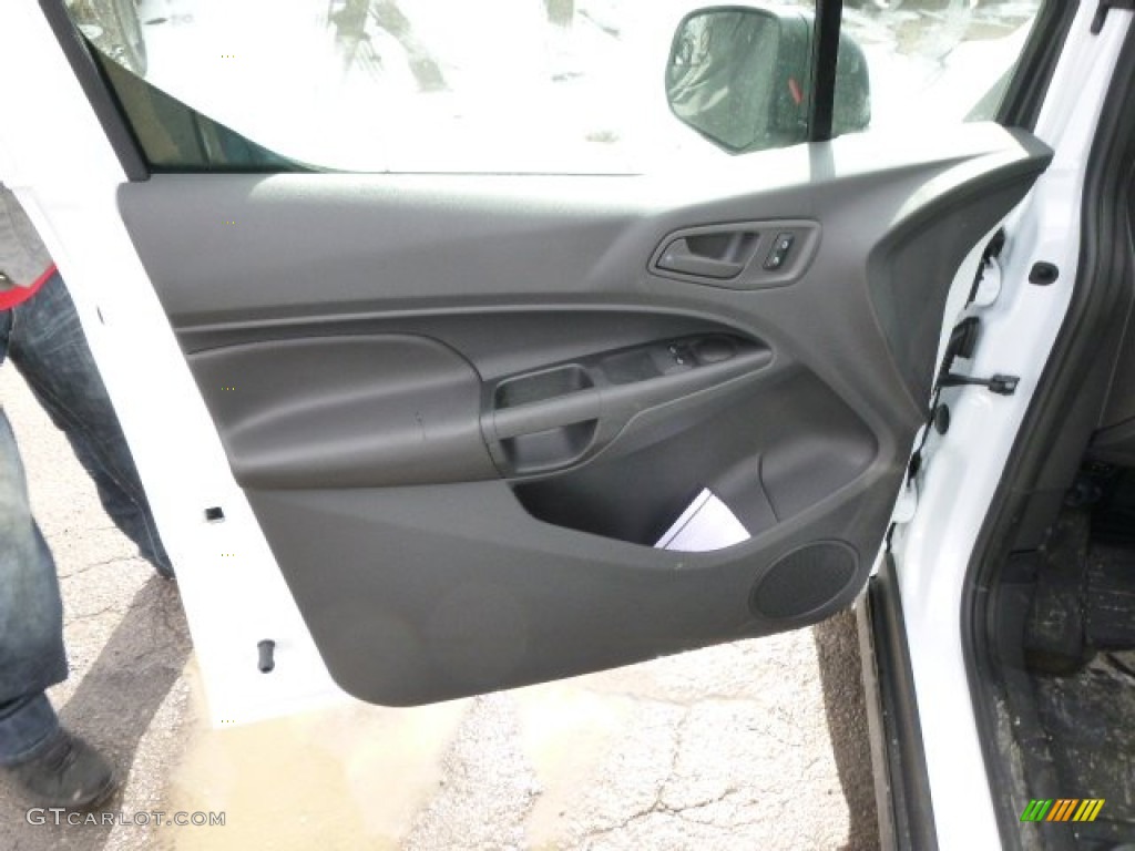 2014 Ford Transit Connect XL Van Charcoal Black Door Panel Photo #90933140