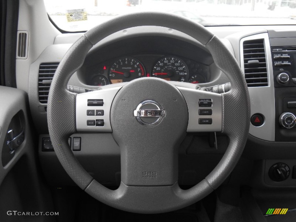 2013 Nissan Frontier SV V6 Crew Cab 4x4 Steel Steering Wheel Photo #90933262