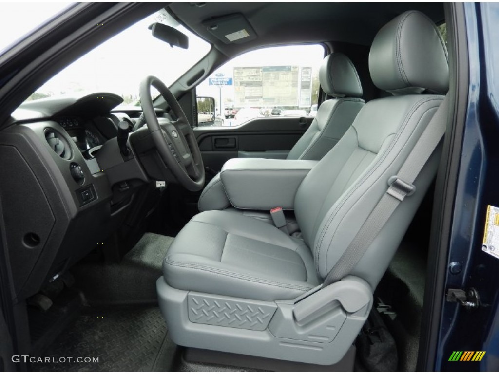 Steel Grey Interior 2014 Ford F150 XL Regular Cab Photo #90933392